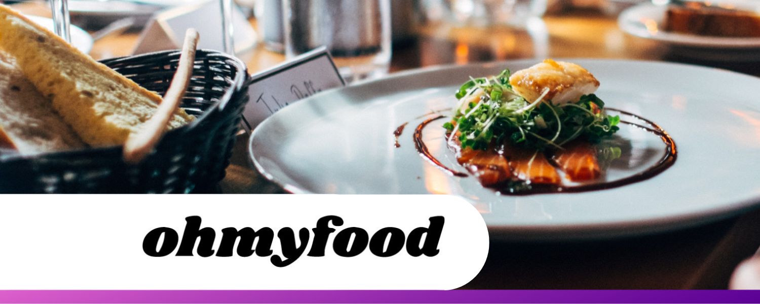 Site web Ohmyfood qui répertorie les menus de restaurants gastronomiques